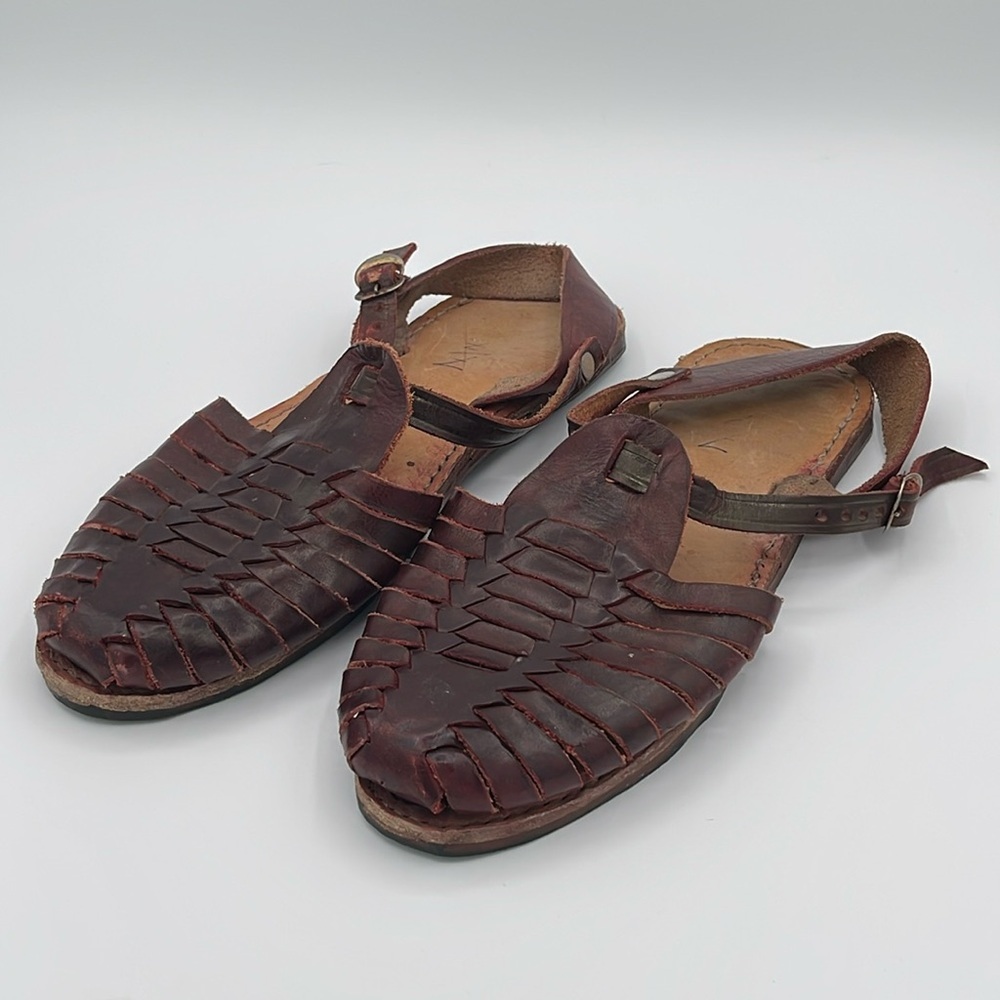 Brown Leather Slip-On Loafers with Classic Design